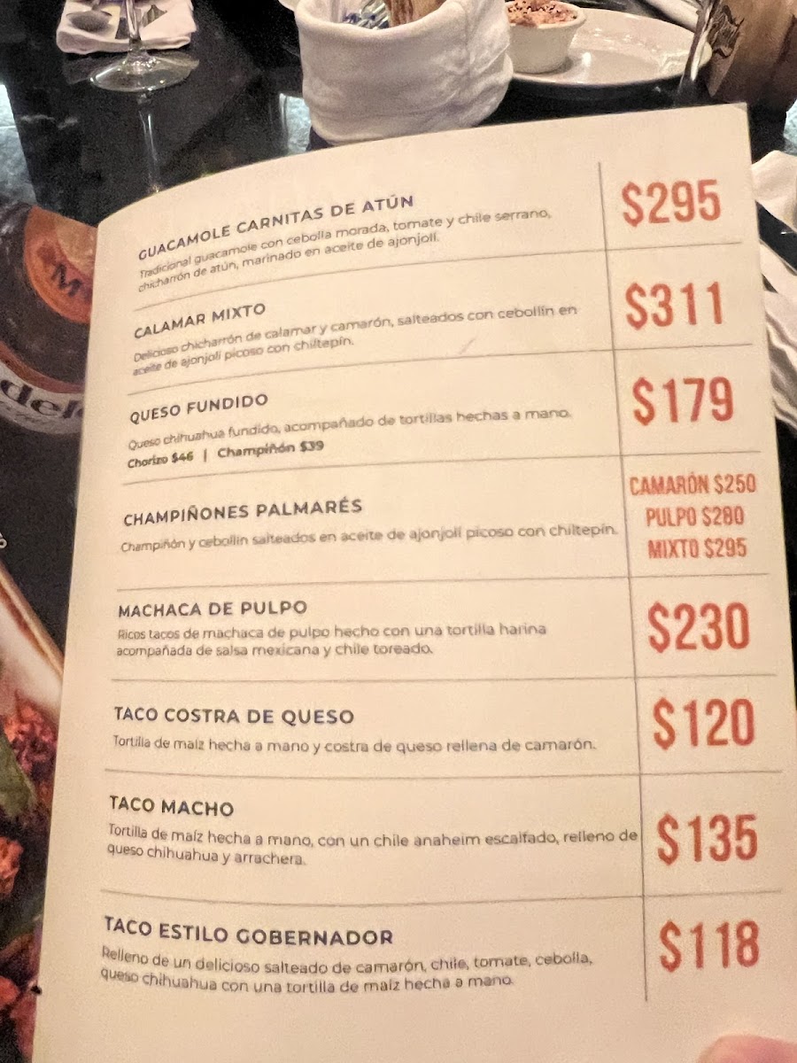 Palmarés Mazatlán Menu - Image 6